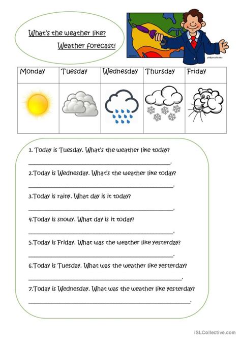Forecasting The Weather Worksheet - Worksheet List